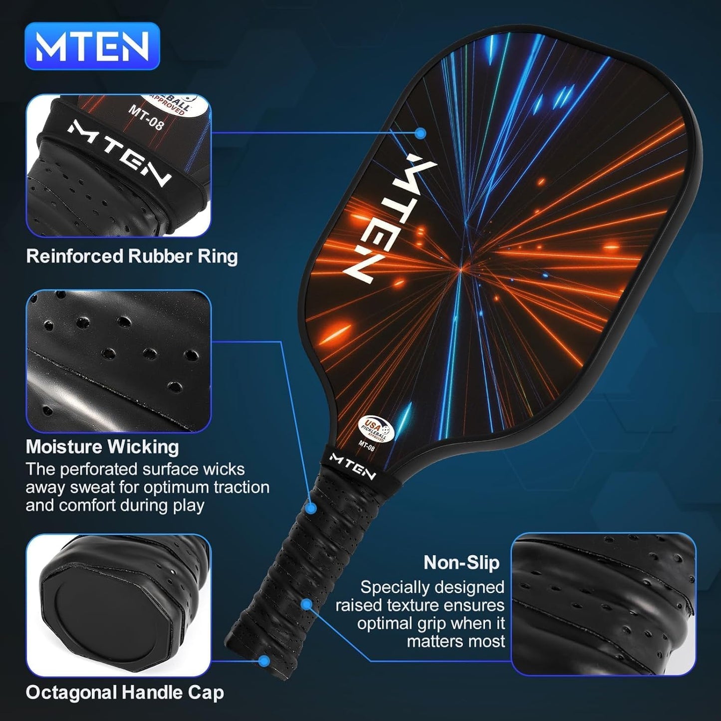 Pickleball Paddles Set of 2/4 - USAPA Approved