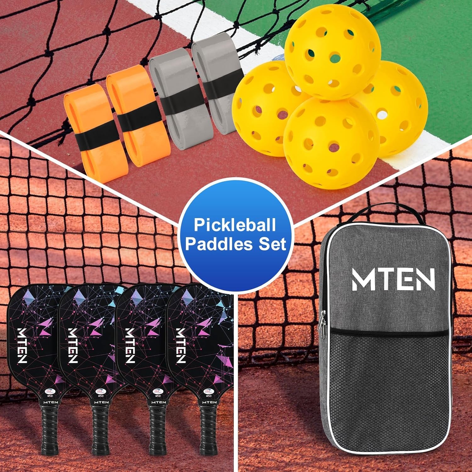 Pickleball Paddles Set of 2/4 - USAPA Approved