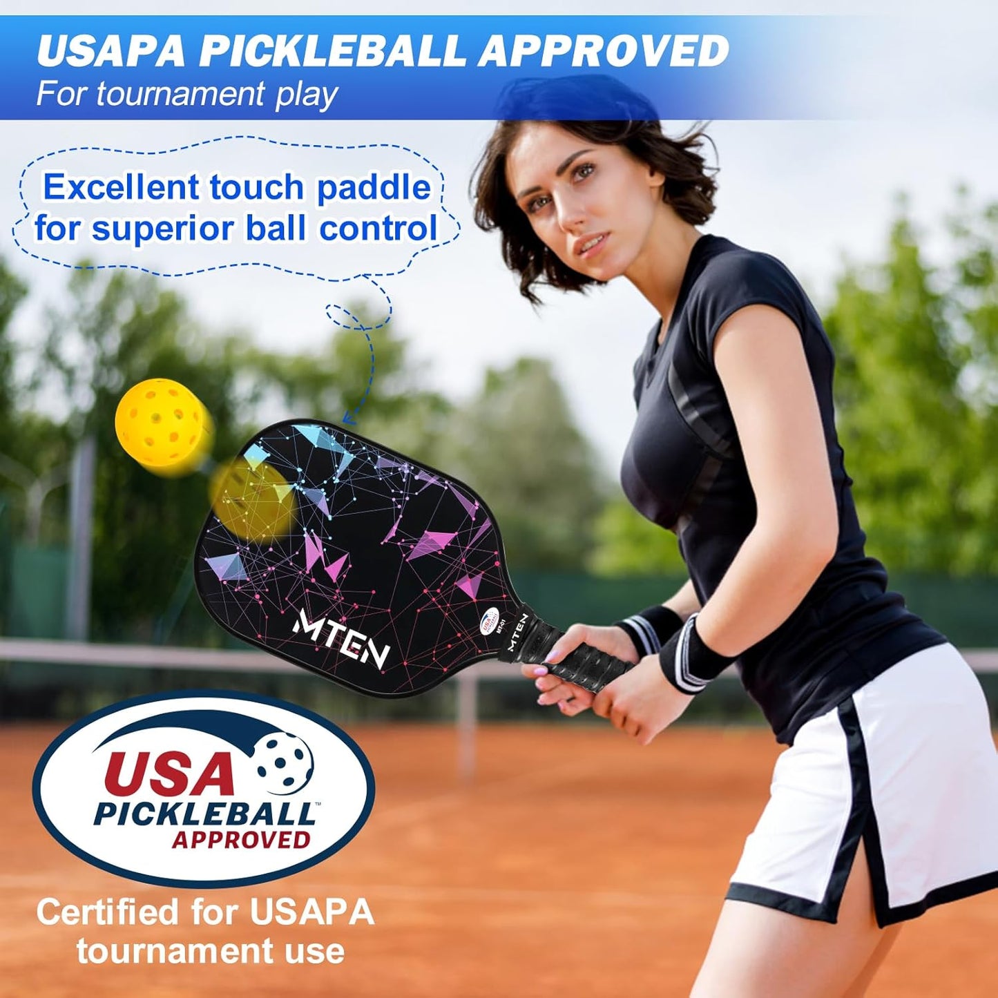 Pickleball Paddles Set of 2/4 - USAPA Approved