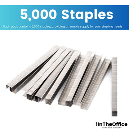 Standard 1/4-Inch Staples – 25,000 Count, 5-Pack for Office, School and Home Staplers