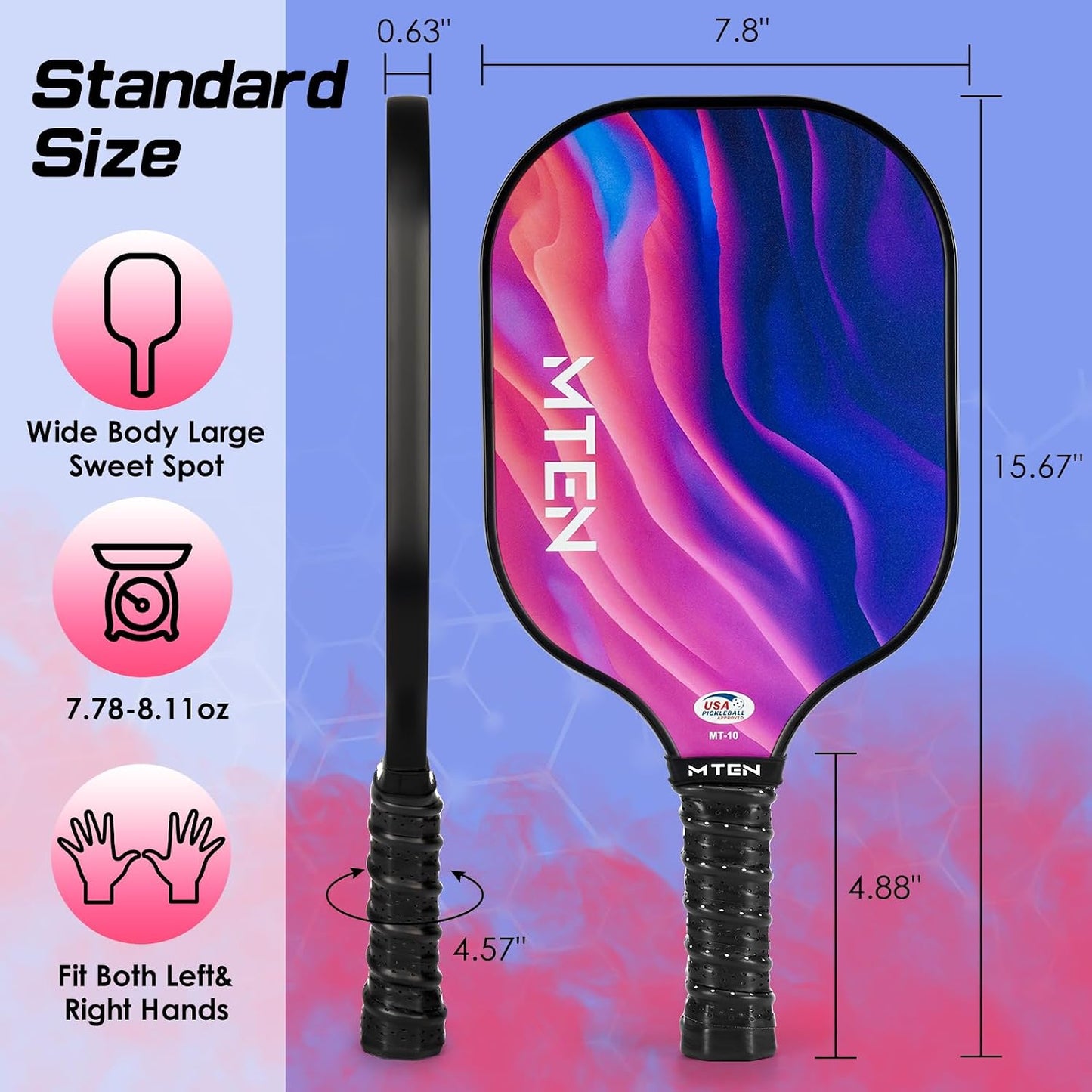 Pickleball Paddles Set of 2/4 - USAPA Approved