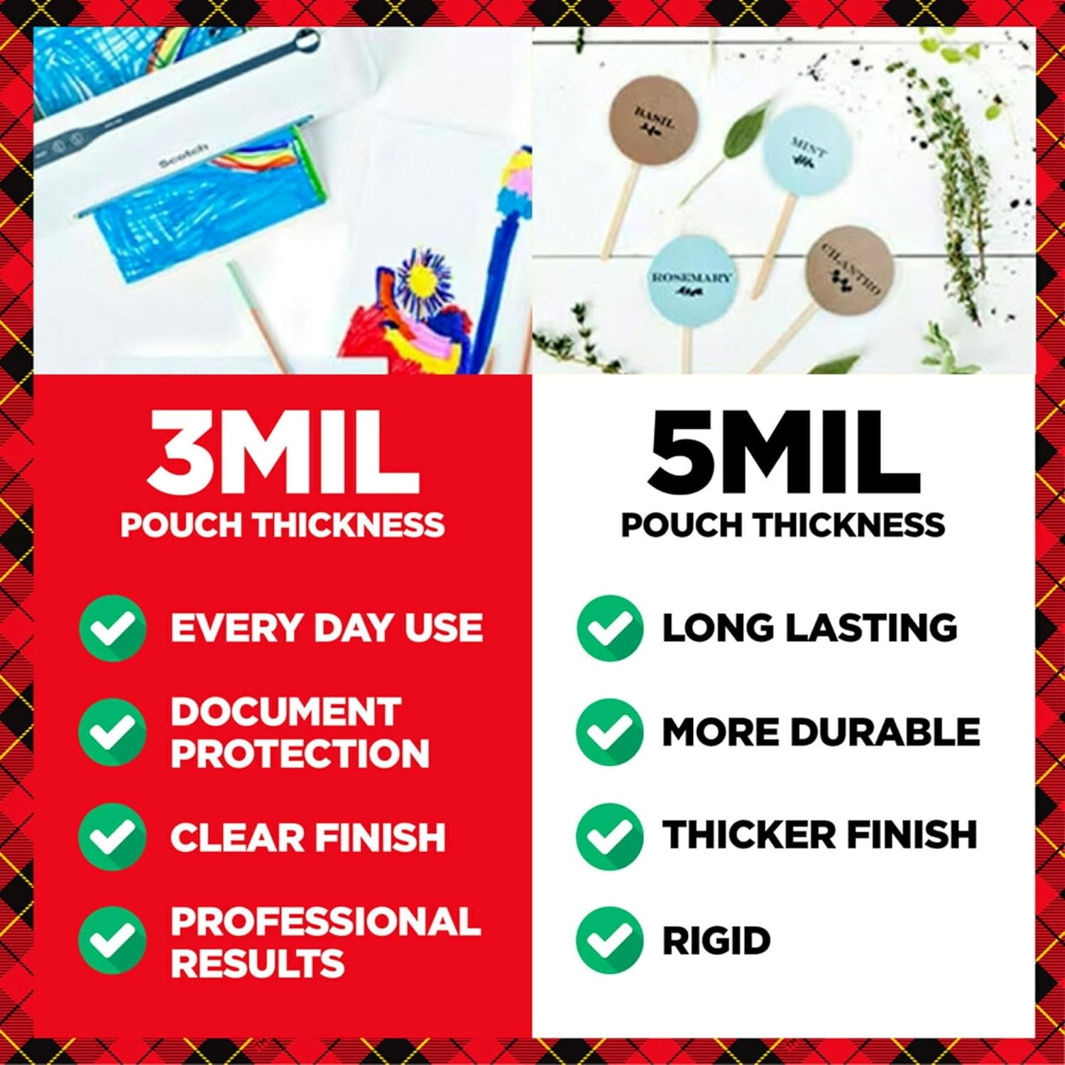 Scotch 5 Mil Business Card Laminating Pouches, 20 Pack