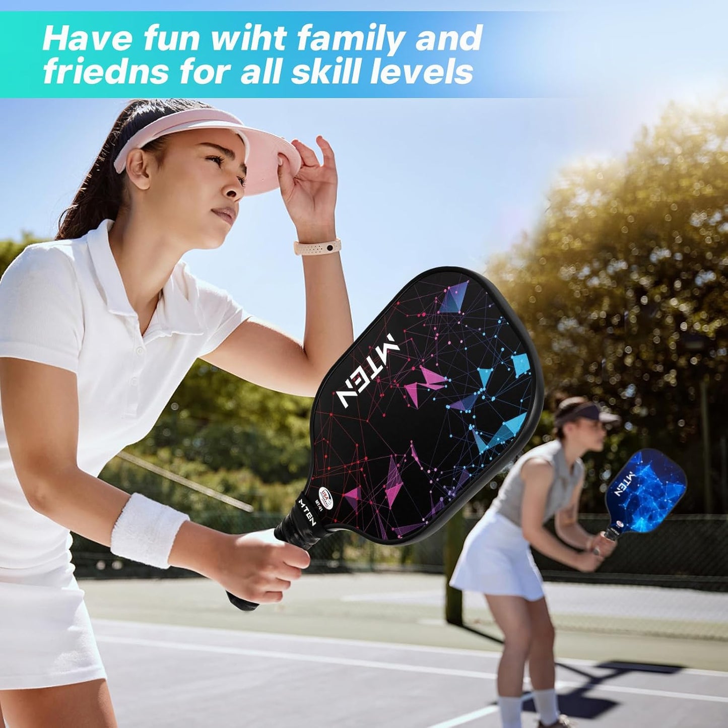Pickleball Paddles Set of 2/4 - USAPA Approved