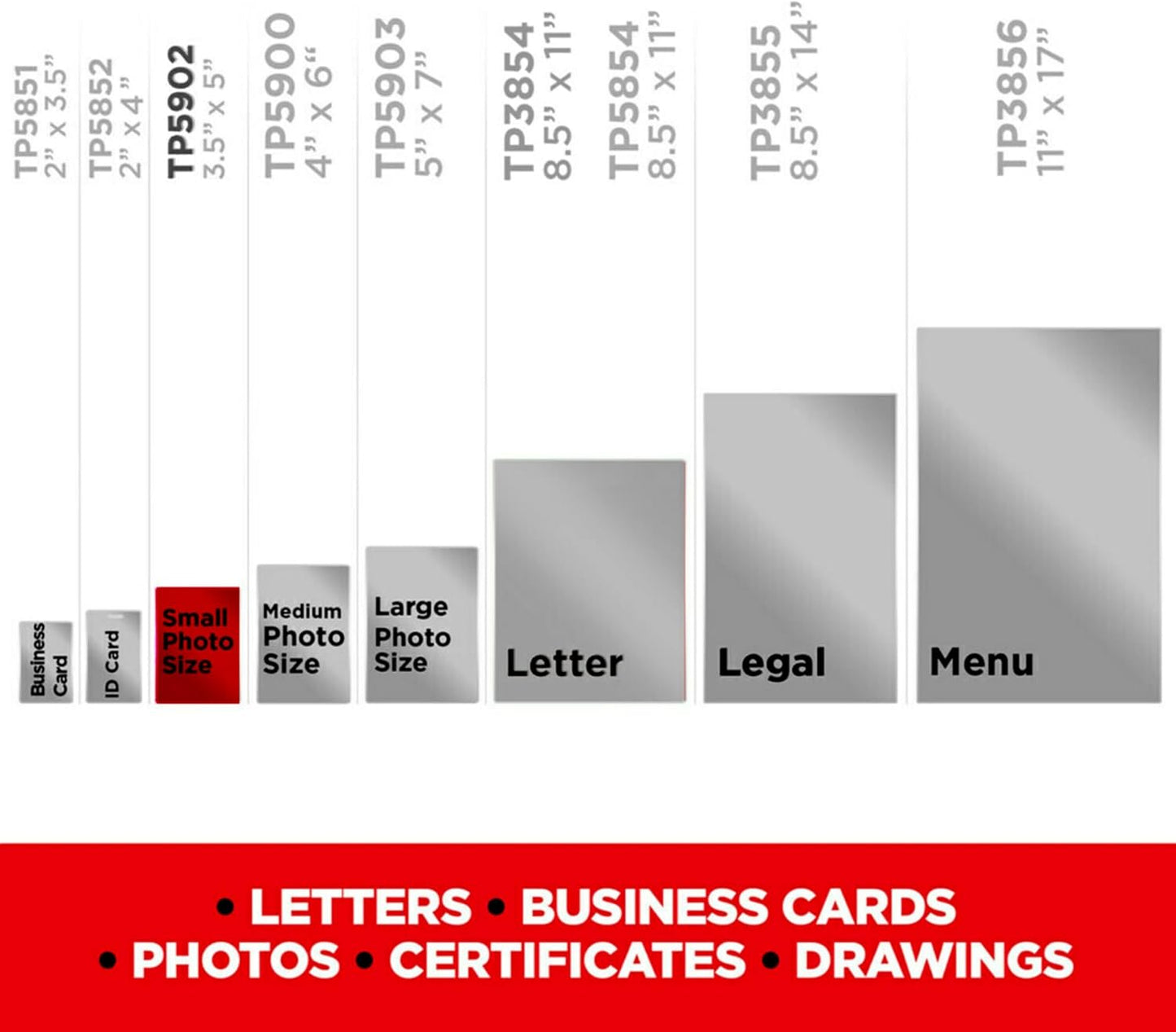 Scotch 5 Mil Business Card Laminating Pouches, 20 Pack