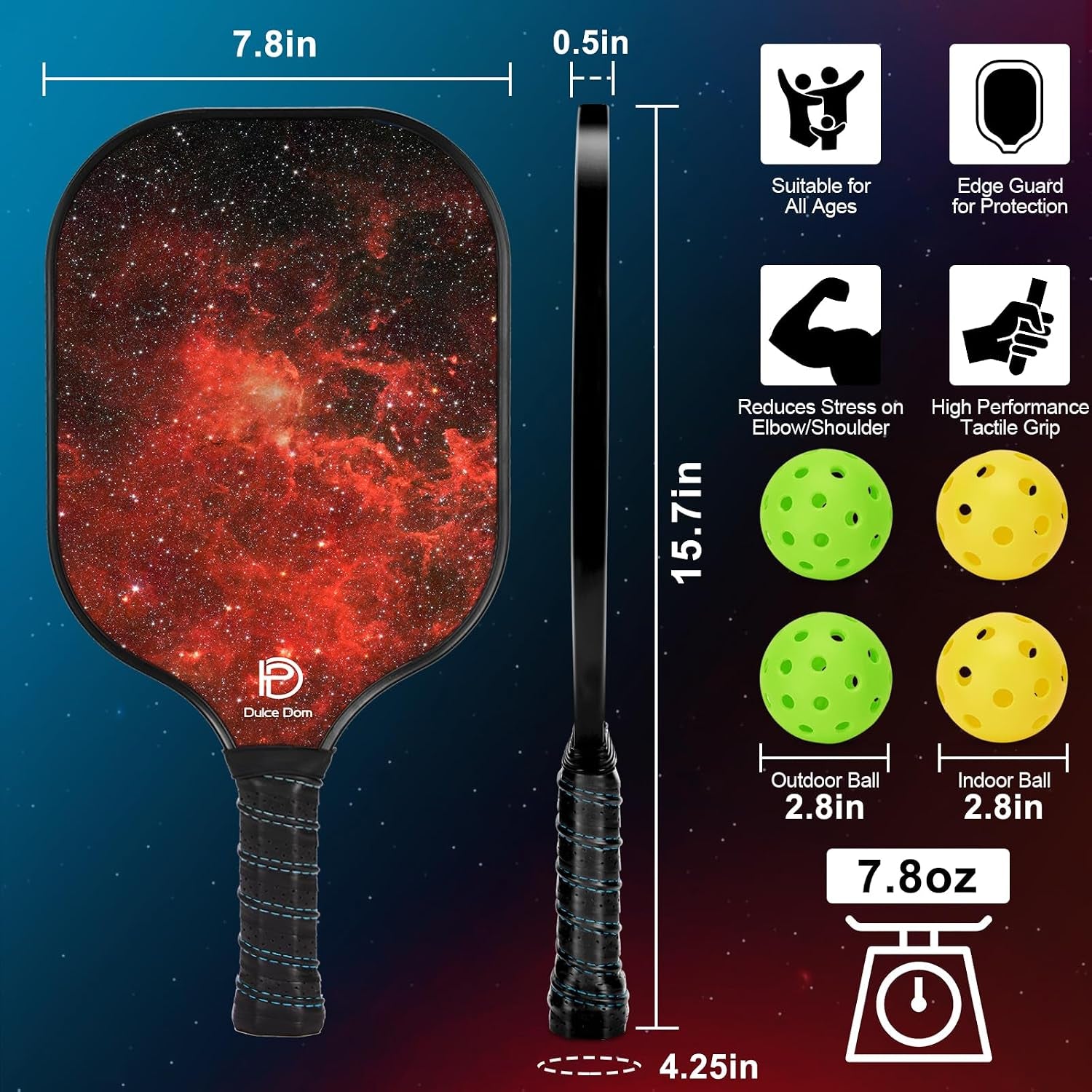Pickleball Paddles Set of 2/4 - USAPA Approved