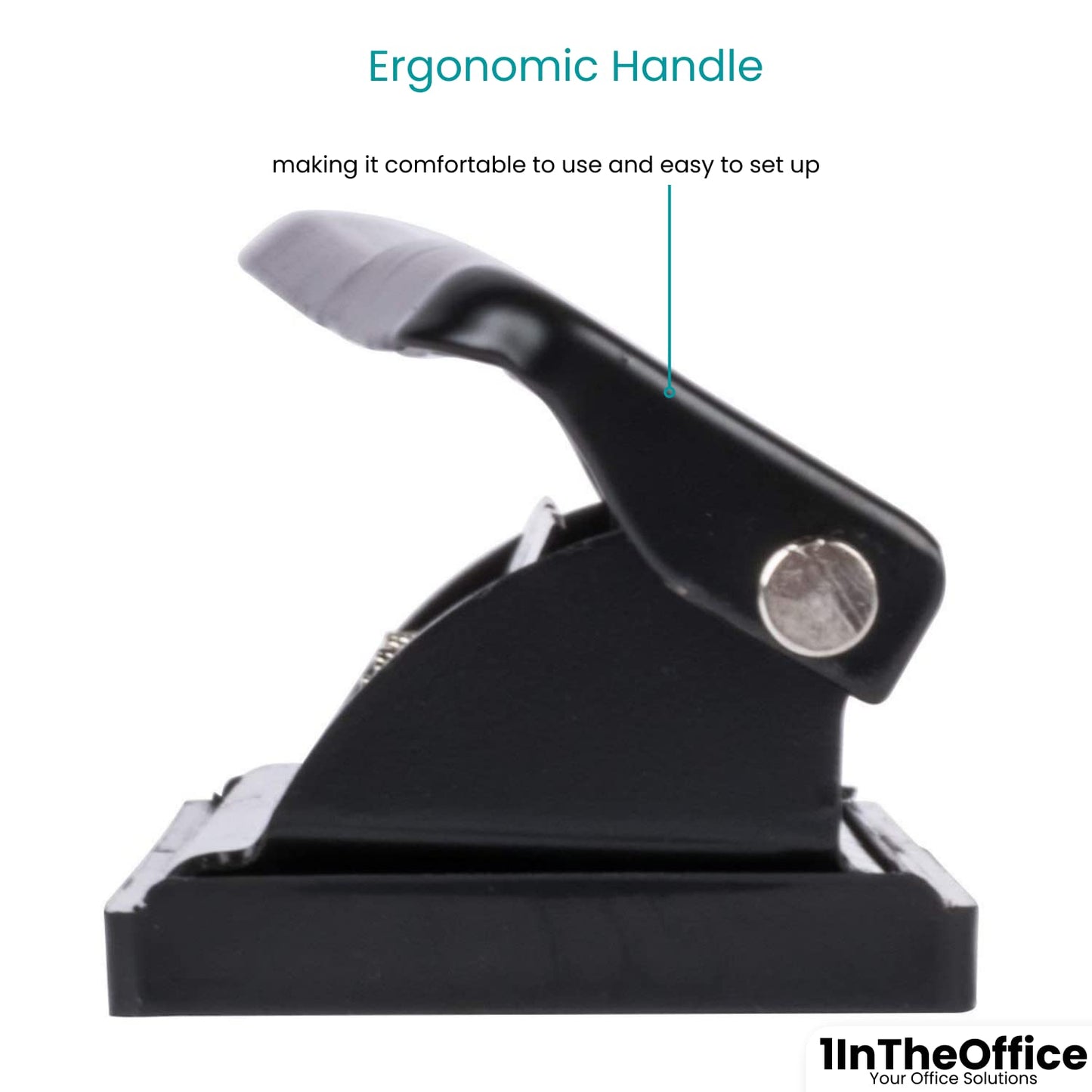Adjustable 3-Hole Punch – 10-Sheet Metal Hole Puncher for Office, School and Home