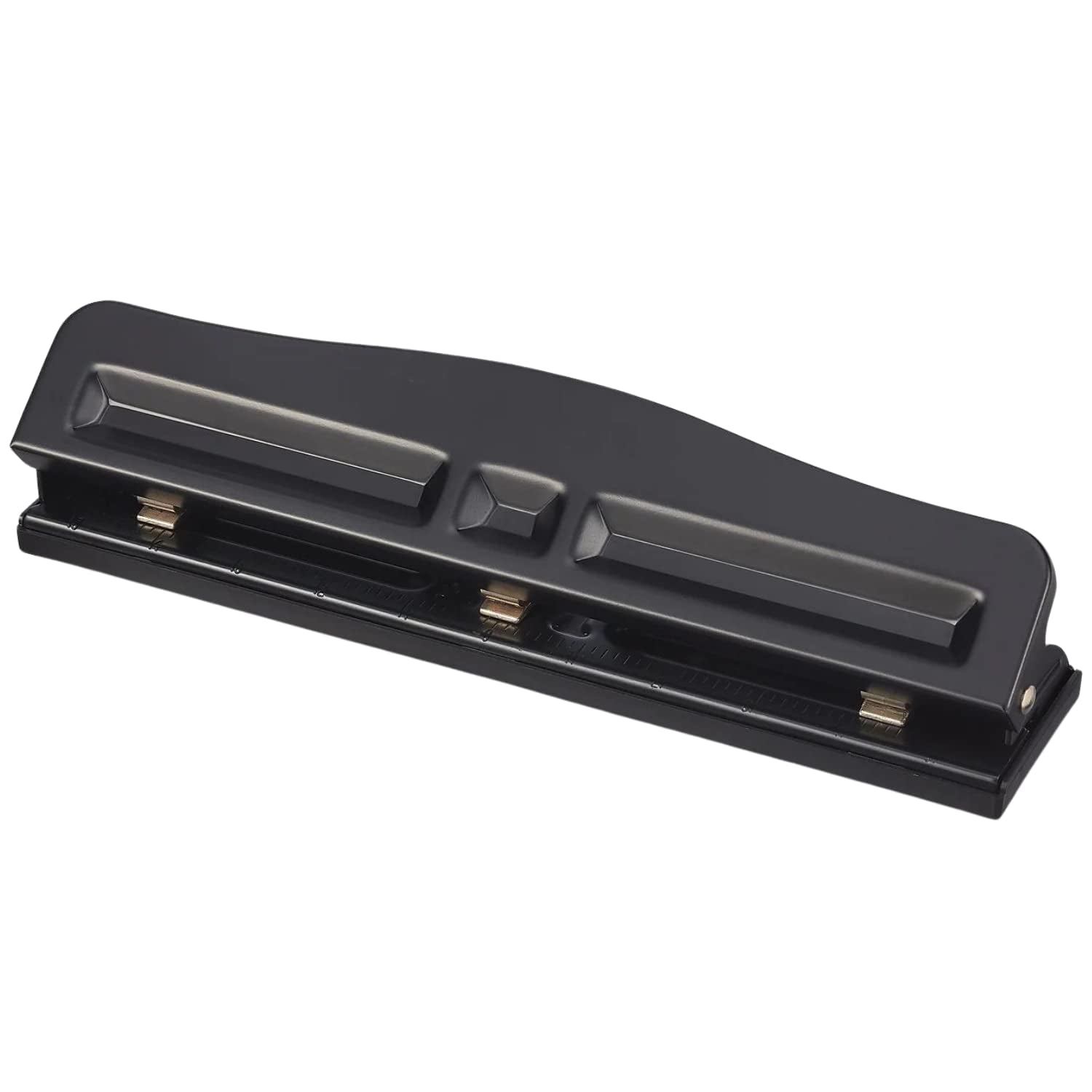 Adjustable 3-Hole Punch – 10-Sheet Metal Hole Puncher for Office, School and Home