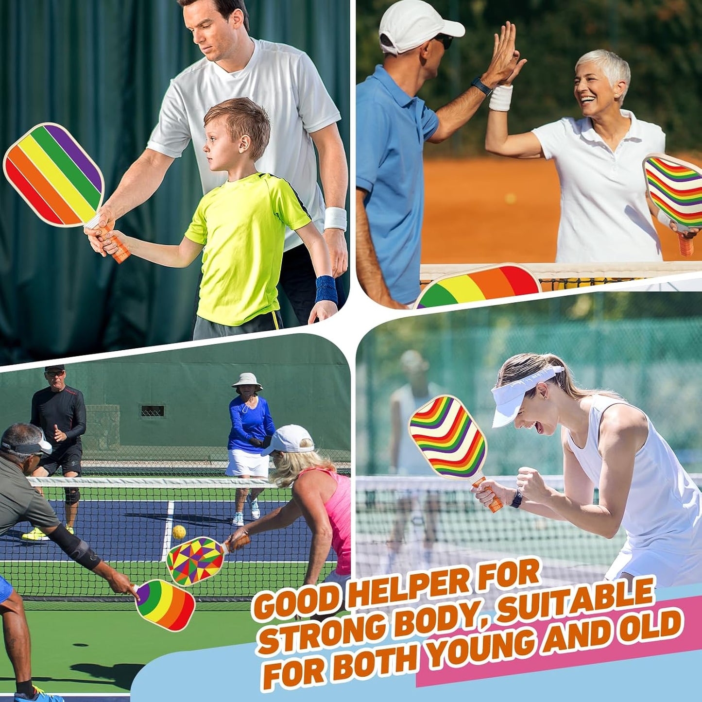 Pickleball Paddles Set of 2/4 - USAPA Approved