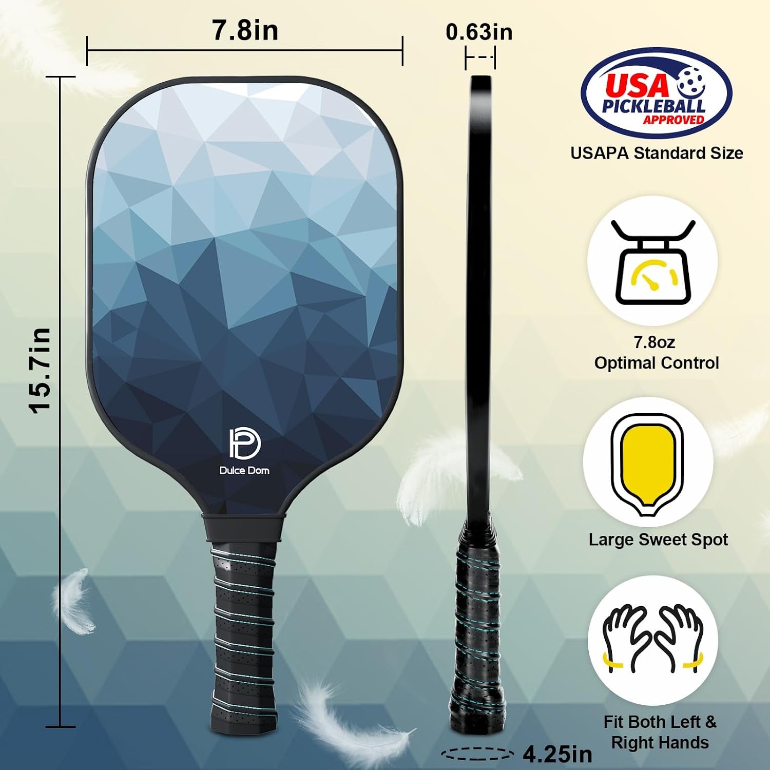 Pickleball Paddles Set of 2/4 - USAPA Approved