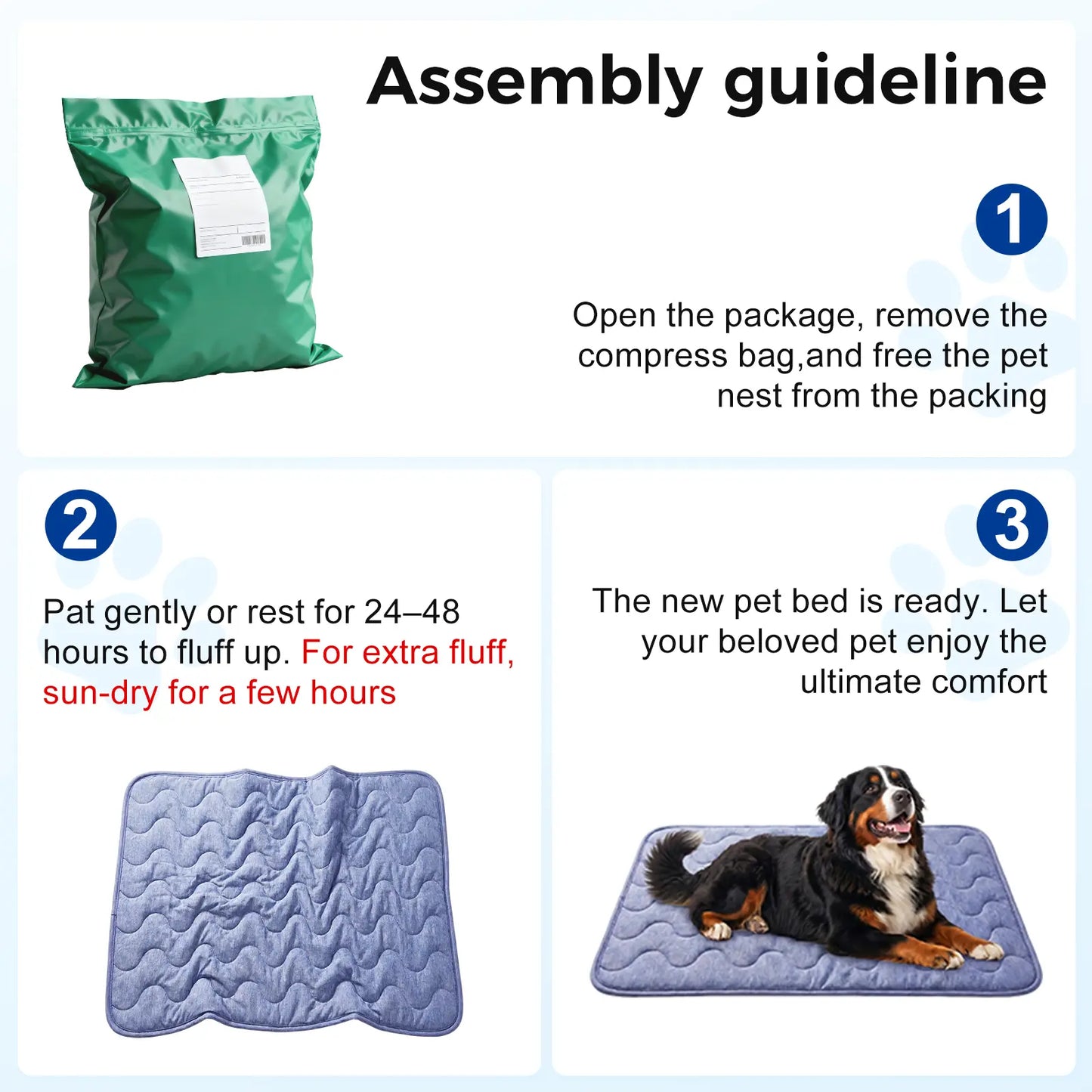Large Dog Cooling Mat - Q-MAX > 0.45 Thick Durable Fur-Friendly Bed Mat, Gel-Free Electric-Free Safe Washable Non-Slip Summer Crate Bed, Fur-Friendly Bed Mats