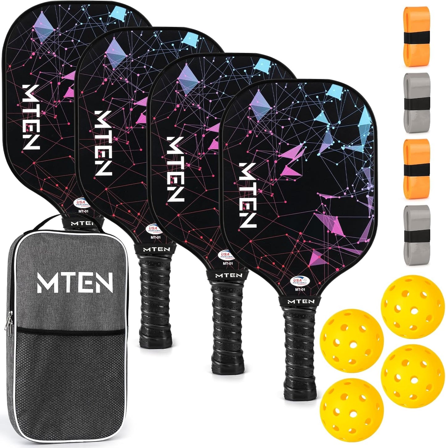Pickleball Paddles Set of 2/4 - USAPA Approved