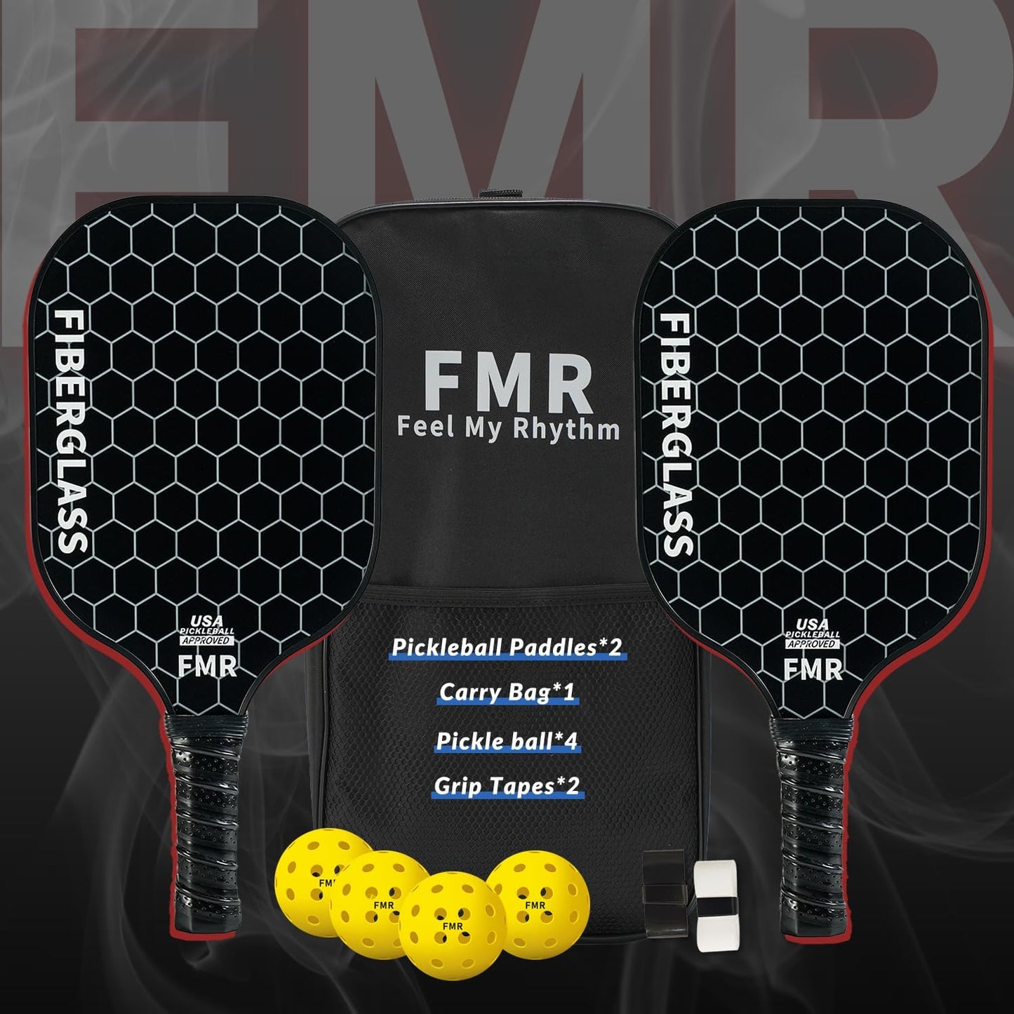 Pickleball Paddles Set of 2/4 - USAPA Approved