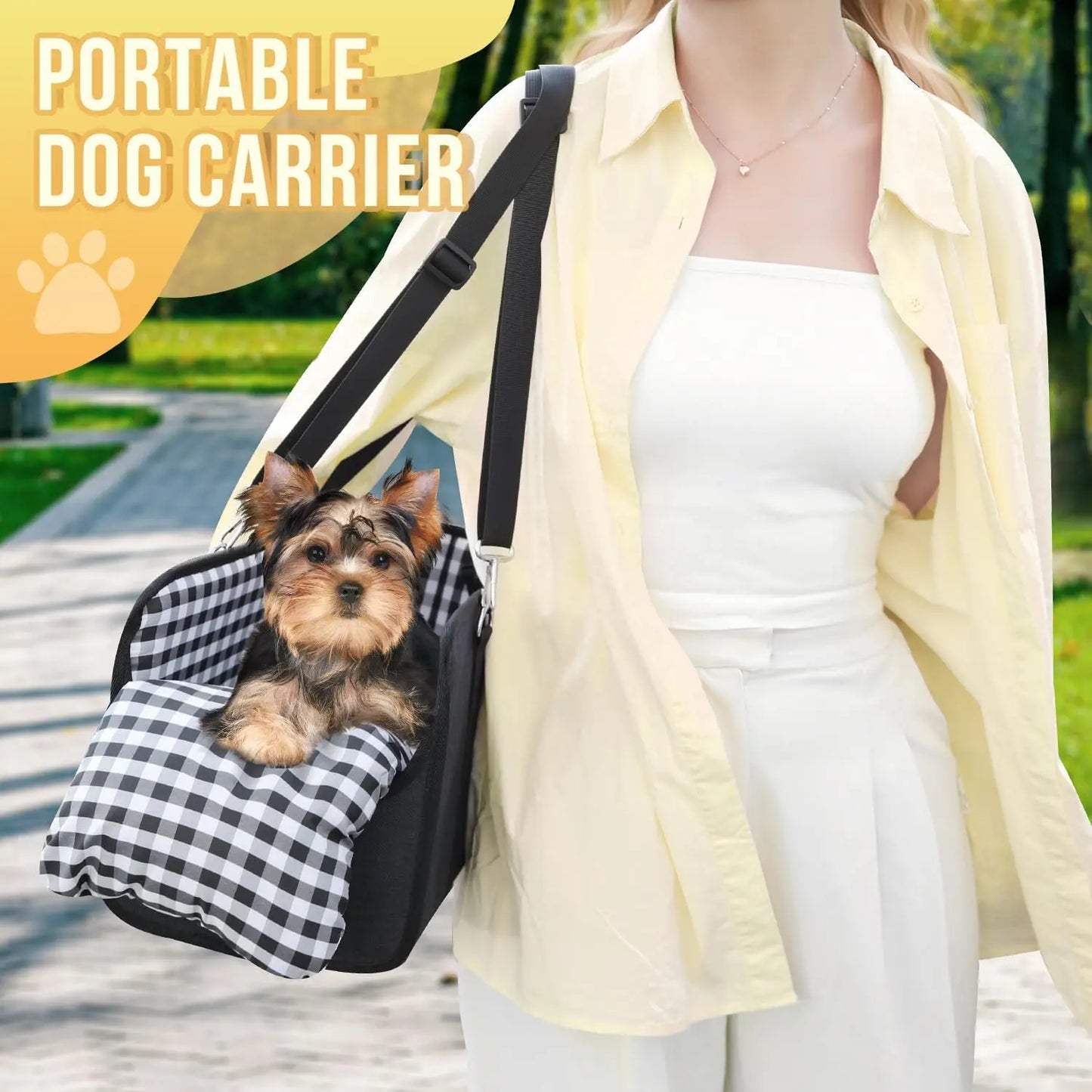 Premium Center Console Dog Car Seat - Anxiety-Relief Booster Seat for Small Pets, Ultra-Safe Armrest Bed for Travel, Comfortable and Secure Car Seat for Dogs and Cats