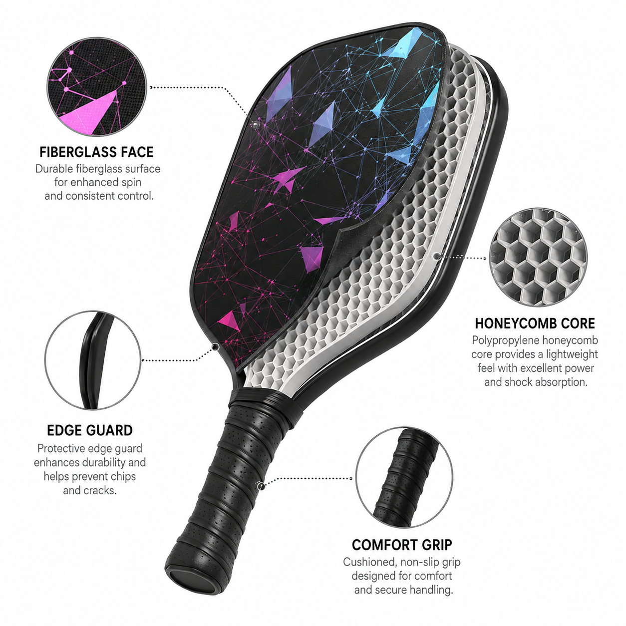 Pickleball Paddles 4 Set 2 Set Pickleball Racket