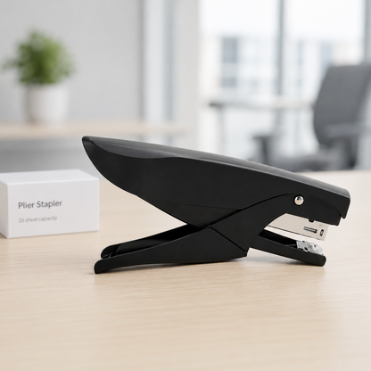 Handheld Plier Stapler – 20-Sheet Capacity Ergonomic Stapler for Office, Warehouse and Mobile Use