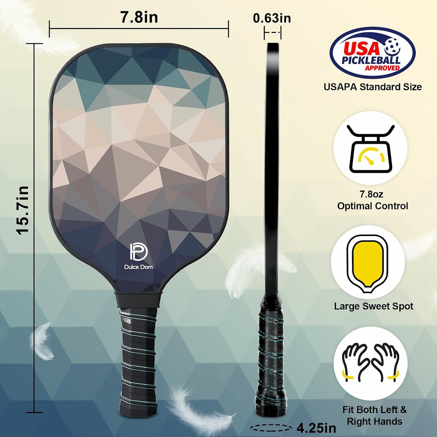 Pickleball Paddles Set of 2/4 - USAPA Approved