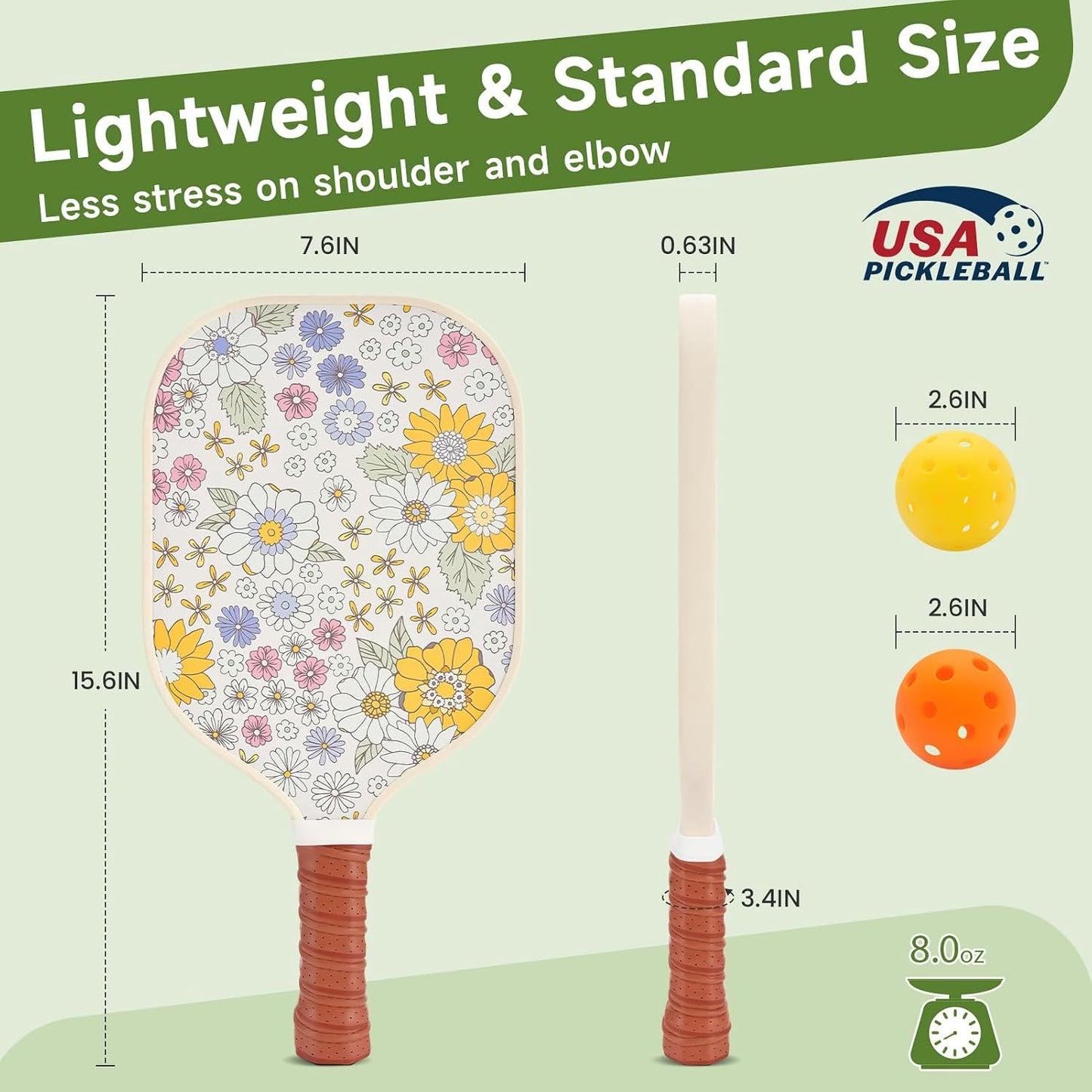 Pickleball Paddles Set of 2/4 - USAPA Approved